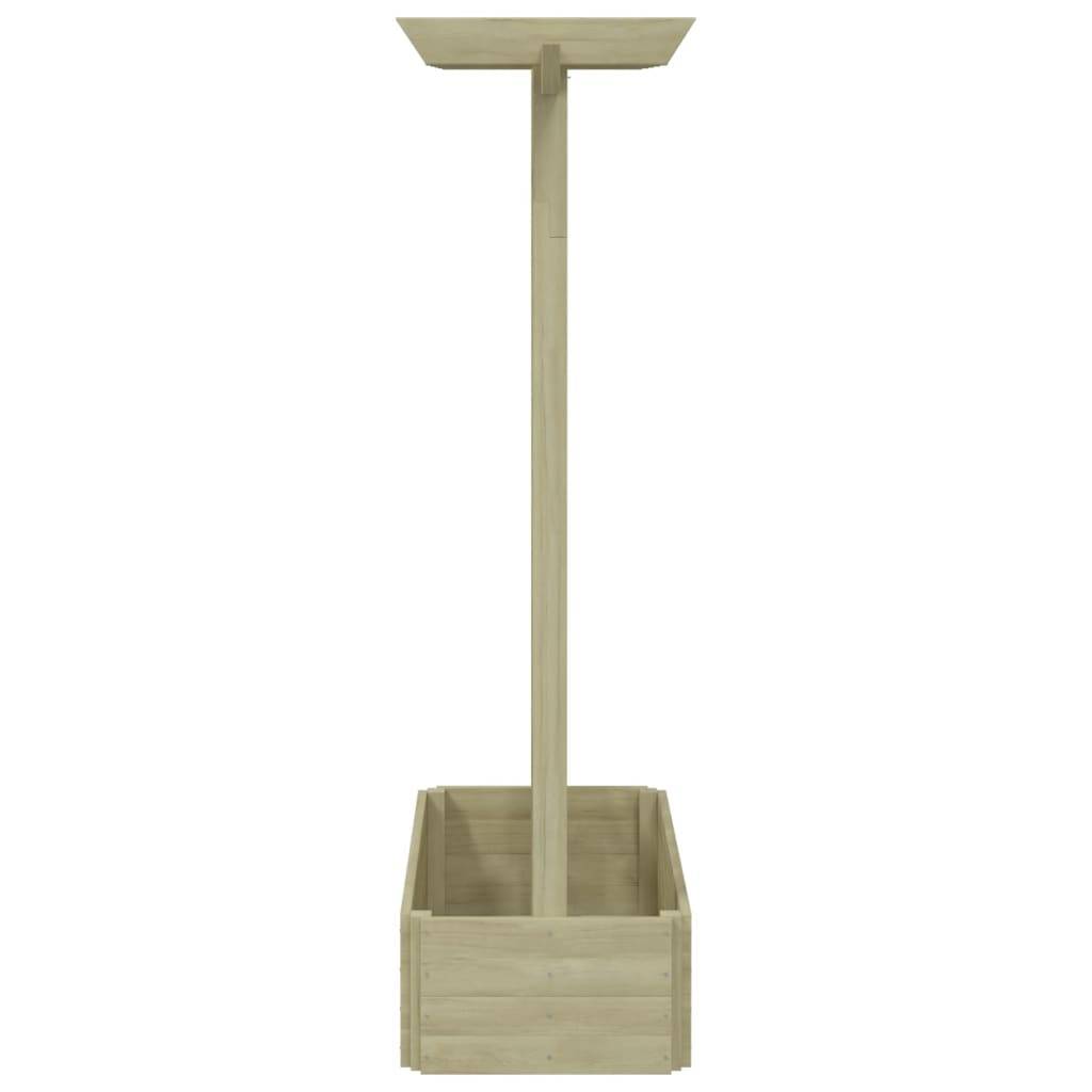 Jardinière Pergola Treillis Bois Pin Imprégné Terrasse 162cm - ComfortXL Outdoor Living - Image 3