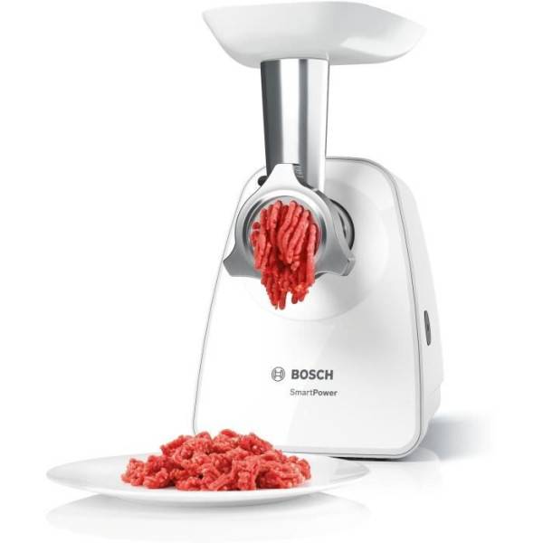 Bosch - Hachoir Electrique  a viande SmartPower - BOSCH - MFW2500W - 350 W - 1,7 kg/mn - 1 grille de hachoir - Noir - Image 1