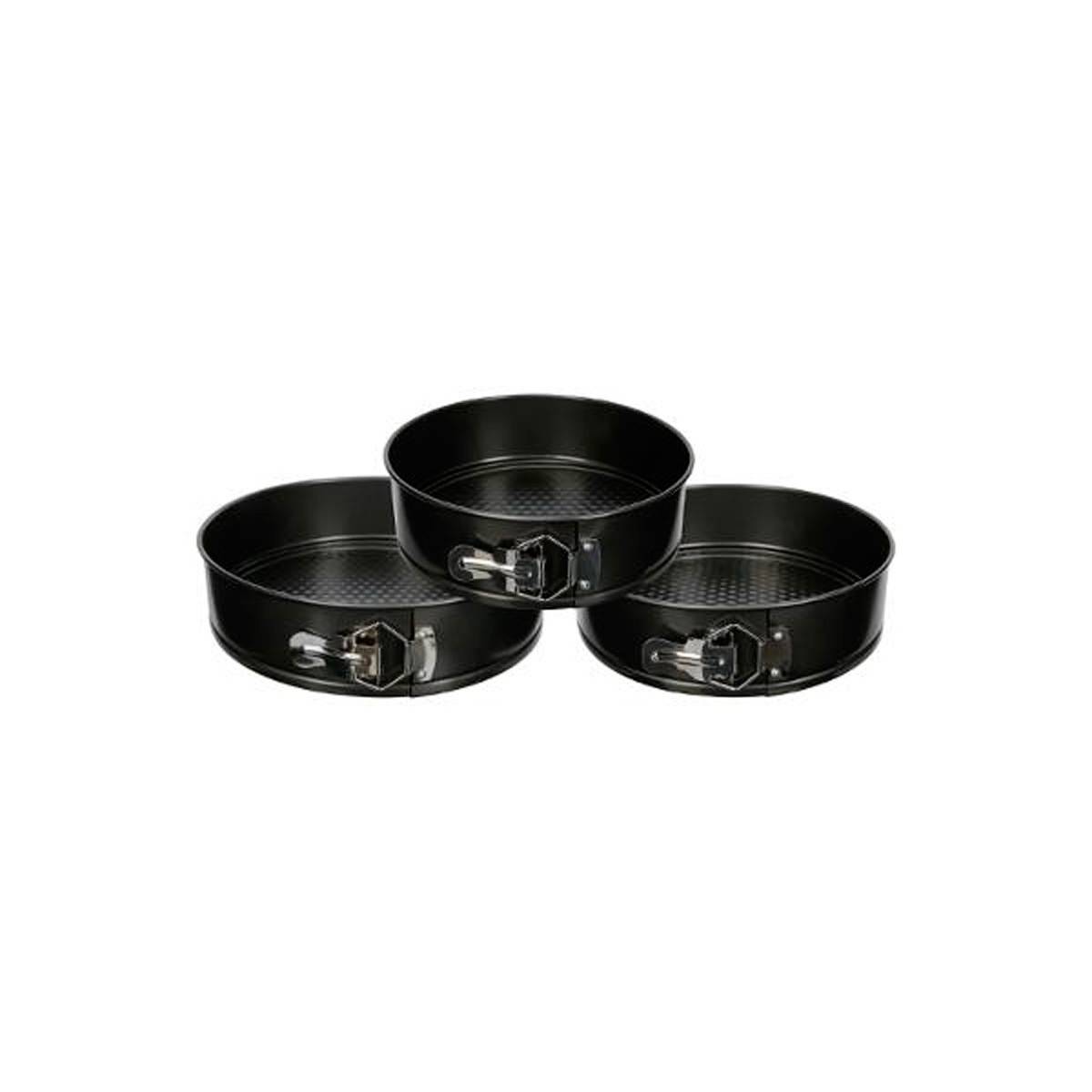 Lot de 3 Moules à Manqué Démontables "Best" 26cm Noir - Image 1