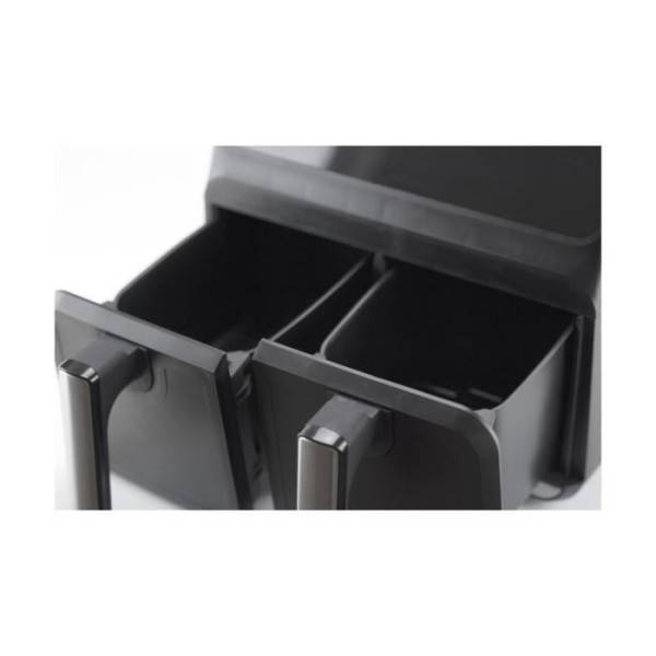 Friteuse Electrique  Sans Huile Double - JOCCA - 2097 - 4L + 4L - 38,5x39,5x31,5 cm - Image 3