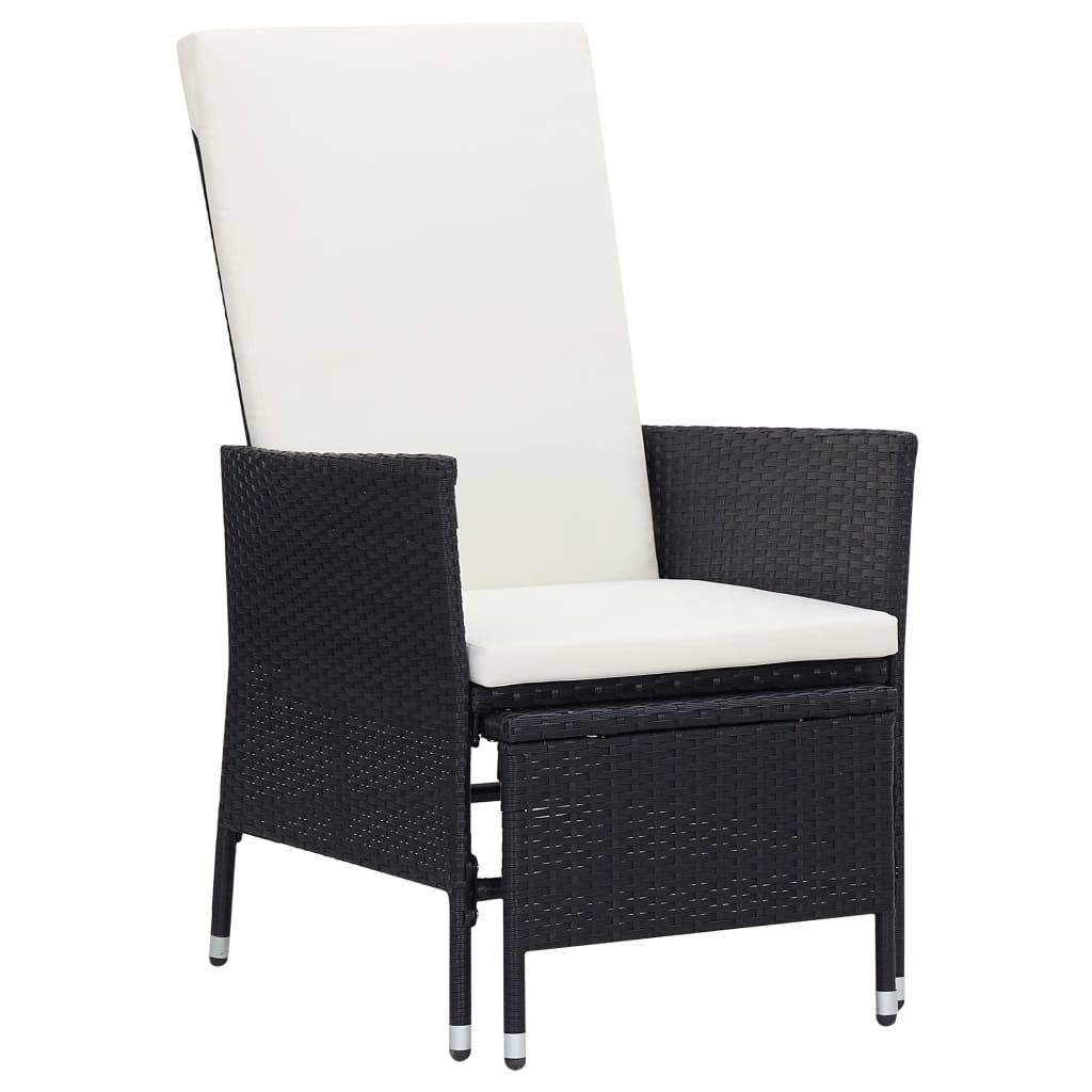 Vidaxl - Salon de jardin 2 pcs avec coussins Résine tressée Noir vidaXL 310231 - Image 2
