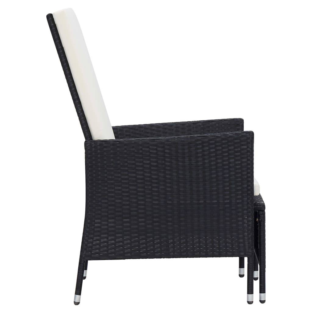 Vidaxl - Salon de jardin 2 pcs avec coussins Résine tressée Noir vidaXL 310231 - Image 6
