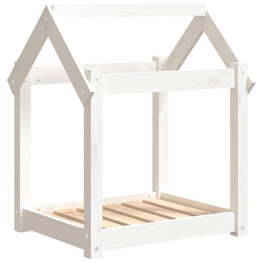 Vidaxl - Lit pour chien Blanc 61x50x70 cm Bois de pin solide vidaXL 822198 - Image 2