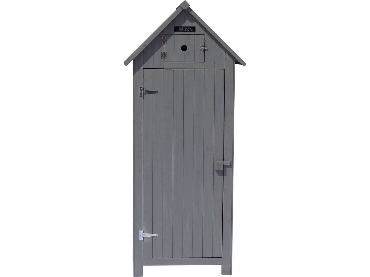Armoire De Jardin "cabanon" - 77 X 54.5 X 179 Cm - Anthracite -habitat Et Jardin - Image 2