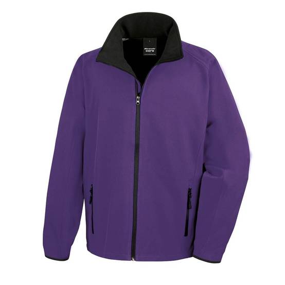 Veste Softshell Homme Result Core Printable Violet L