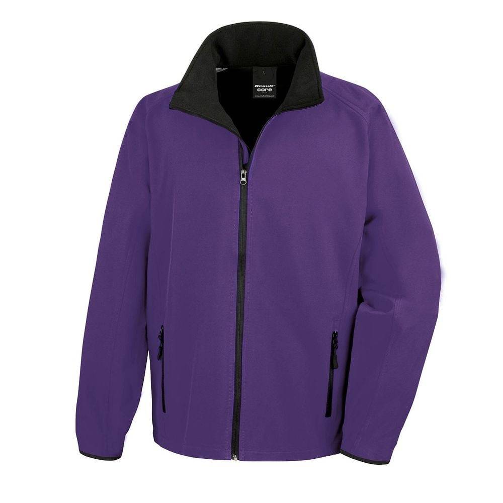 Veste Softshell Homme Result Core Printable Violet L