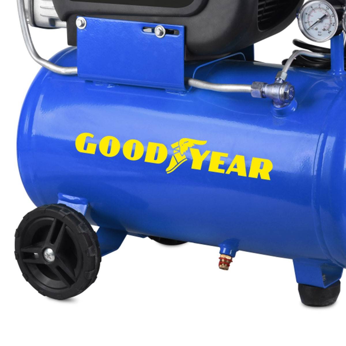Compresseur d'air Silencieux 24 Litres 8 bar 2CV 1.5KW 115 PSI GOODYEAR - Image 8