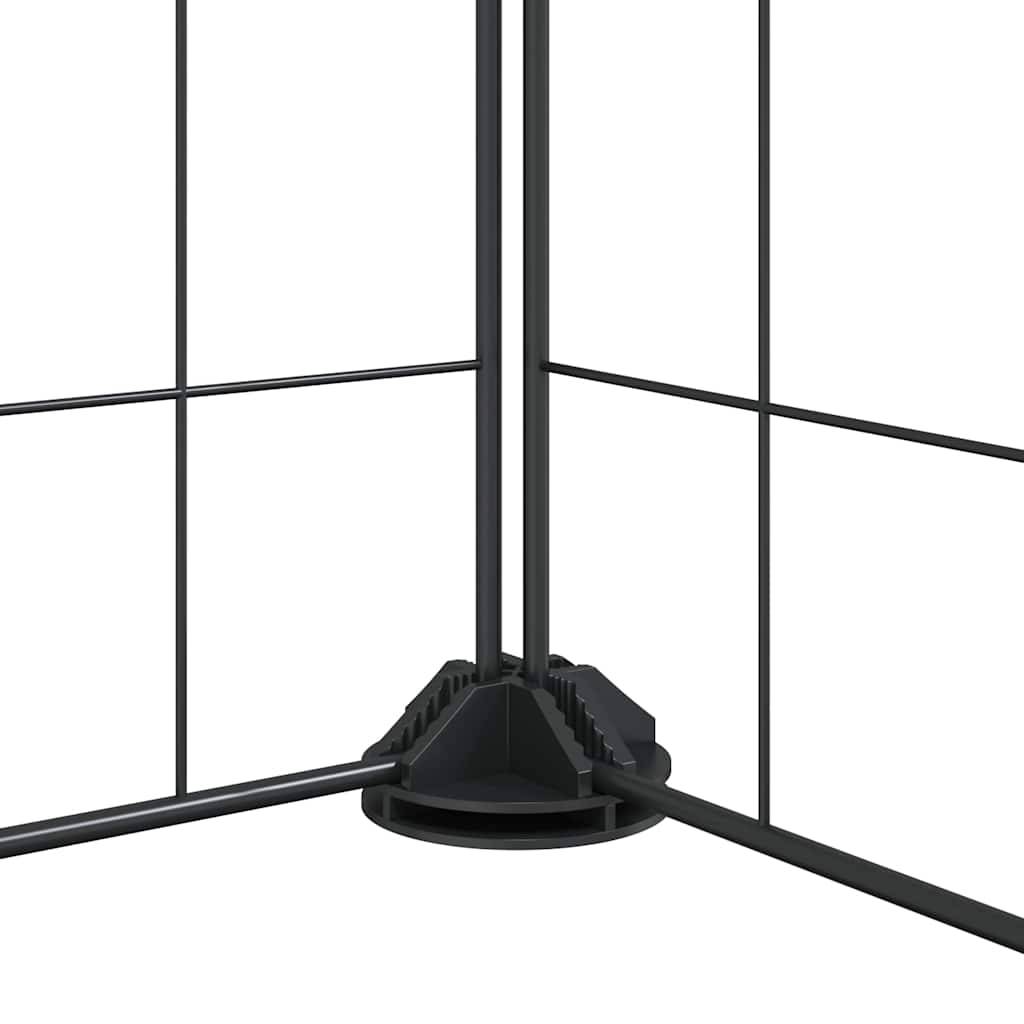 Vidaxl - Cage pour animaux 12 panneaux avec porte noire 105x105x35 cm vidaXL 171623 - Image 8