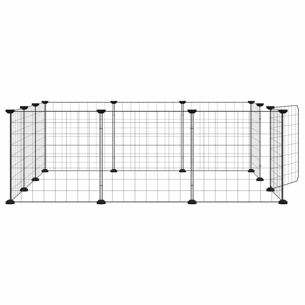 Vidaxl - Cage pour animaux 12 panneaux avec porte noire 105x105x35 cm vidaXL 171623 - Image 7