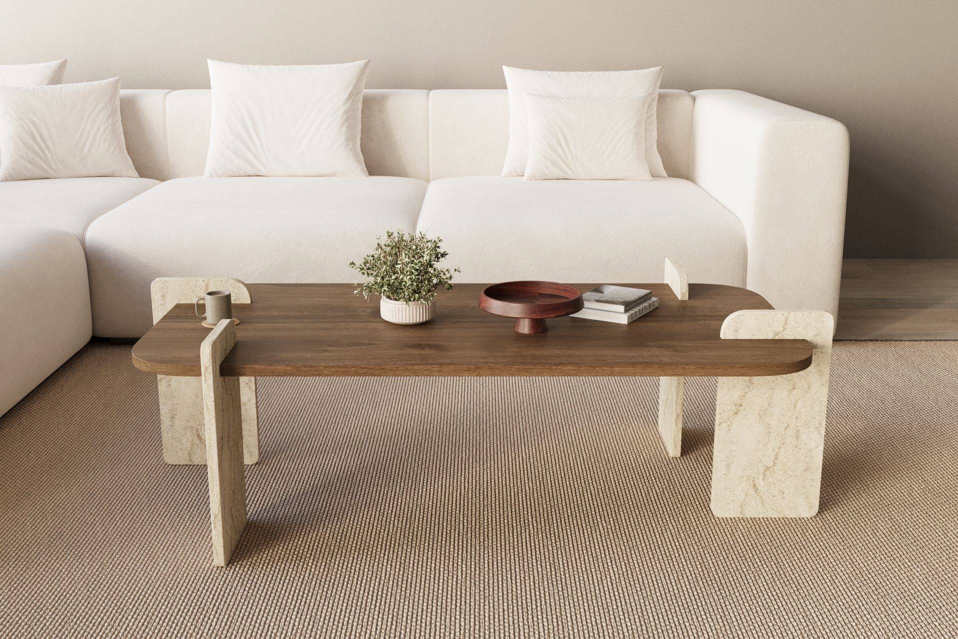 Habitat Et Jardin - Table Basse En Bois "leapiri" - 120 X 60 X 35 Cm - Marron -hanah Home - Image 3