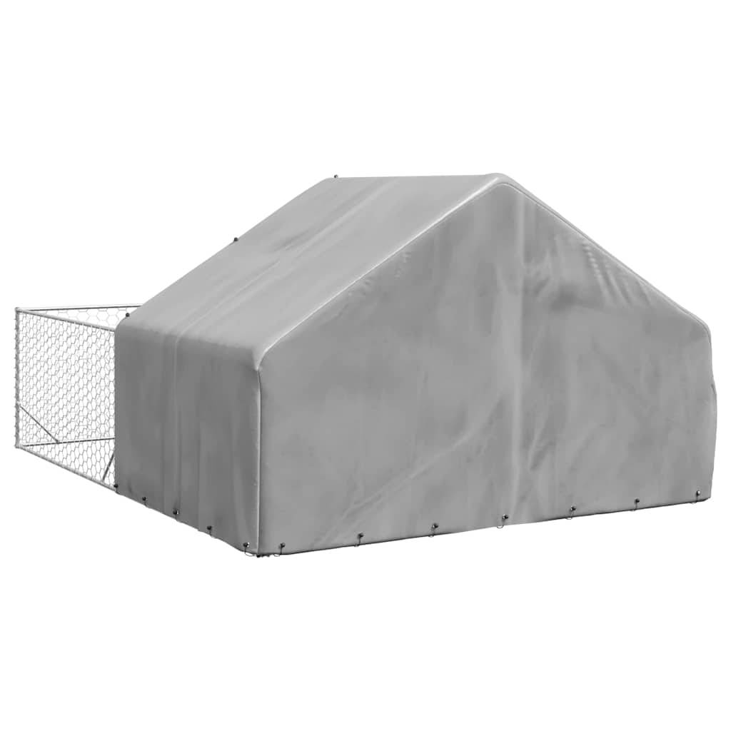 Chenil extérieur pour chien en acier galvanisé avec abri 5x3x1,9 m – ComfortXL Pet Living - Image 5