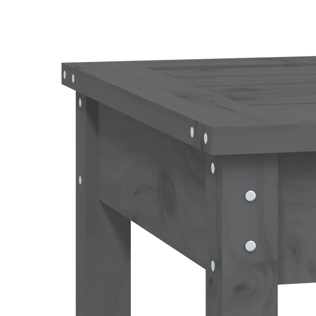 Helloshop26 - Banc de jardin meuble de patio d'extérieur terrasse à 2 places 159,5 x 44 x 45cm bois massif de pin gris - Image 4
