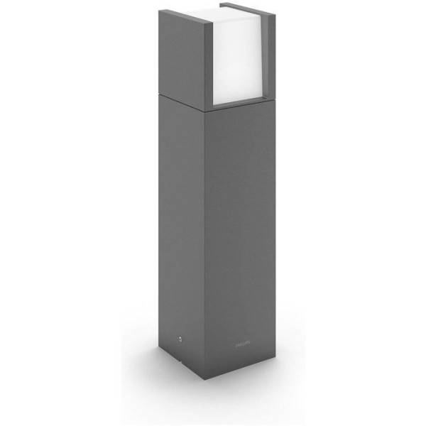 Philips - Lampe sur pied - PHILIPS - Arbour - 4000K - Anthracite - 1x6 W - IP44 - Image 1