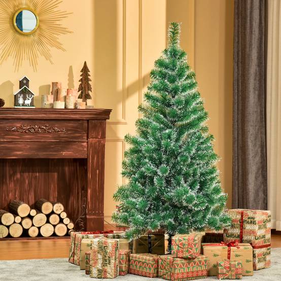 Sans Marque - Arbre de Noël artificiel scène de neige Ø 75 x 150H cm 416 Réplique d'une branche d'épine Nordmann Grand Réalisme,Sans Marque - Image 3