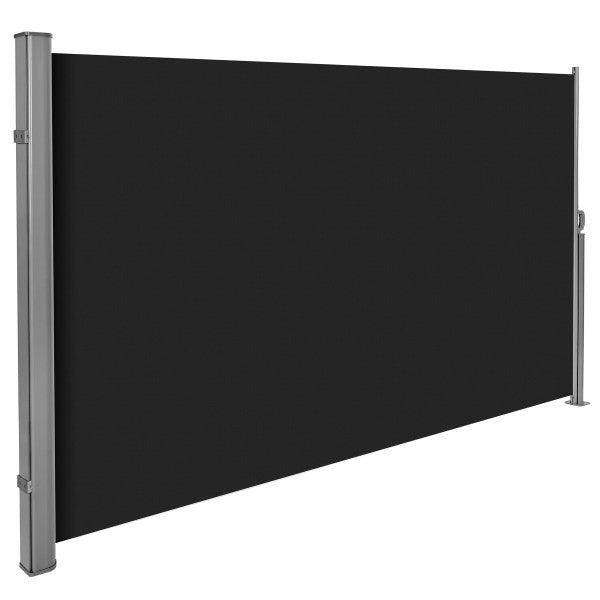 Helloshop26 - Auvent store latéral brise-vue abri soleil aluminium rétractable 180 x 300 cm noir - Image 2