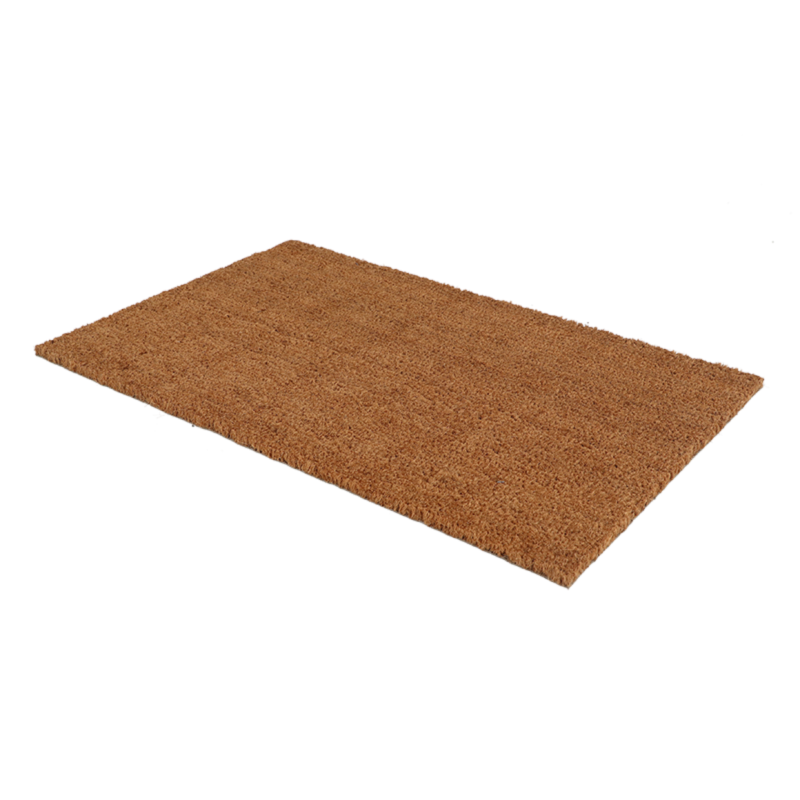 Paillasson rectangulaire en fibre de coco - Beige - Taille L - L 80 x l 50 cm - Image 3
