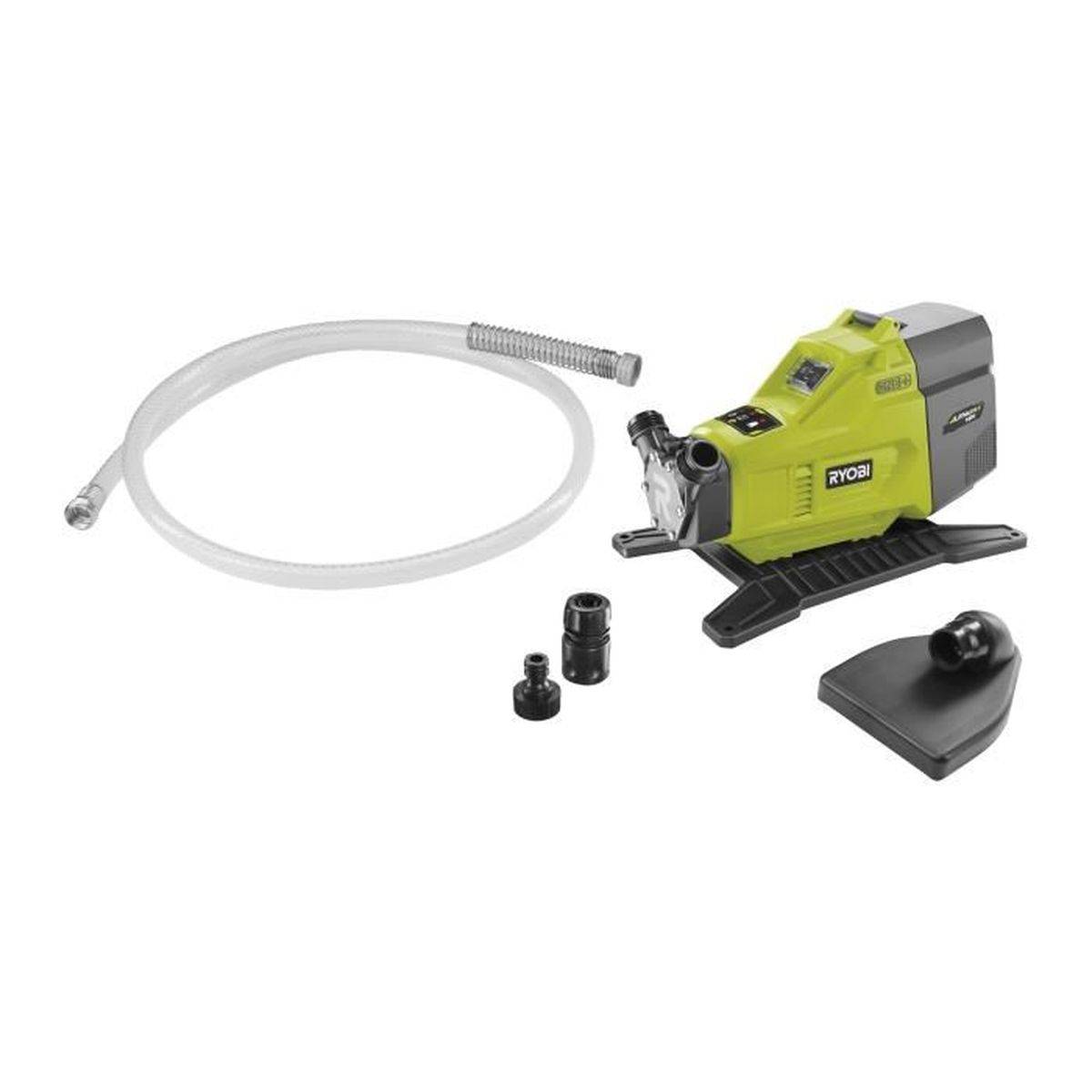 Pompe de transfert d’eau sans fil 18 V One+ R18TP-0, 1500 L/h, 14 m, IPX4 - Ryobi - Image 2