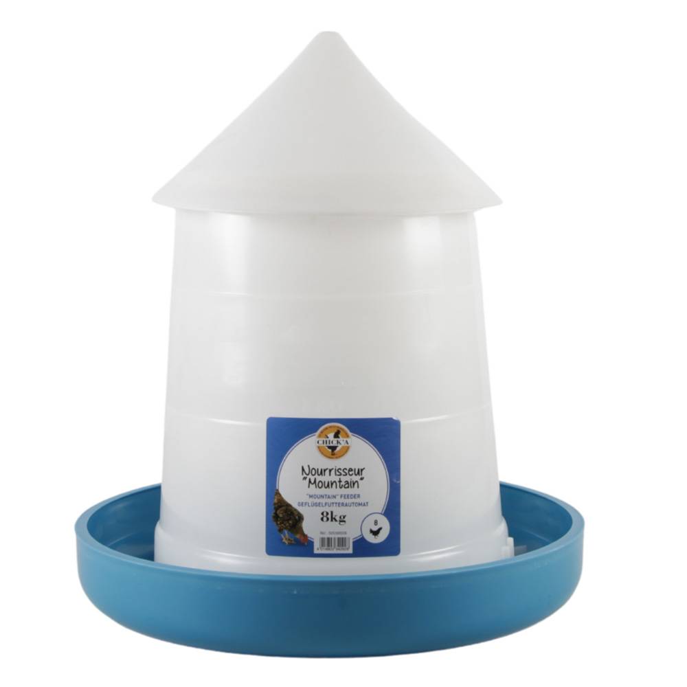 Chick'a - Nourrisseur Mountain conique bleu 8 kg - Image 1