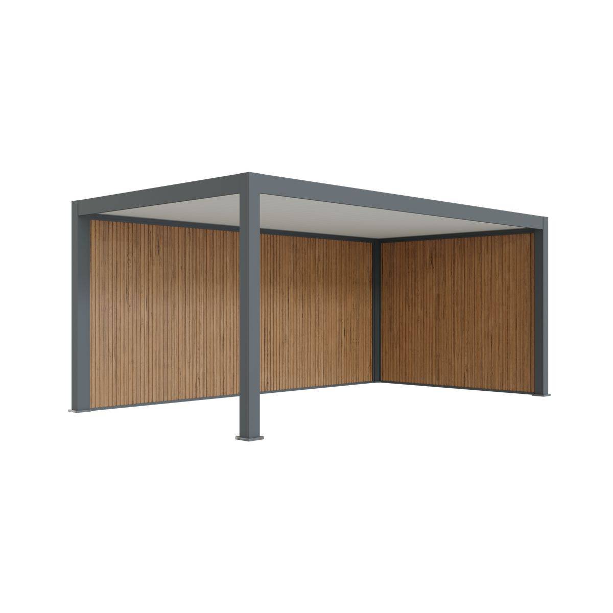 Direct Abris - Carport Aluminium 330 x 563 cm PRESTON - 20 m2 - Hauteur : 255 - 1 Voiture - Abri Voiture Autoportant - Sans Déclaration Travaux - Image 2