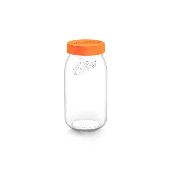 Le Parfait - Bocal à vis colors orange 2 L (lot de 6)