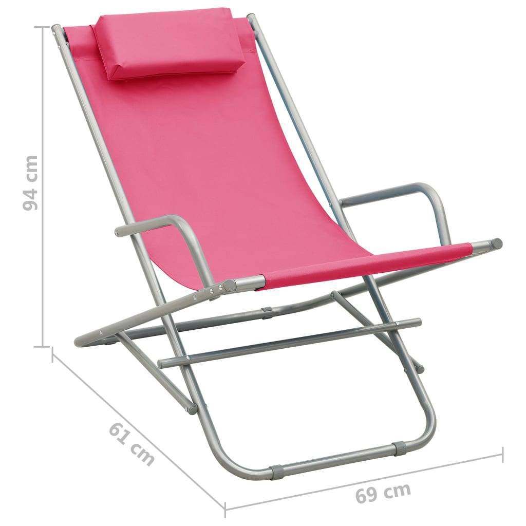 ComfortXL - Ensemble 2 Transats Bascule Pliables Rose – ComfortXL Outdoor Living - Image 9