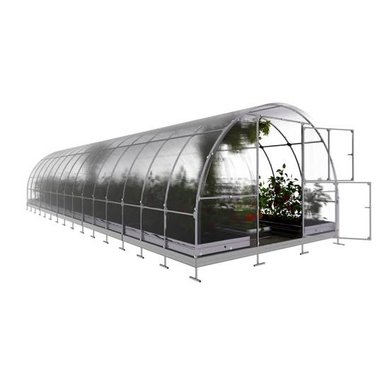 Serre KLASIKA TUBE 3 x 10 m (30 m²), 4 mm avec revêtement en polycarbonate - Image 3