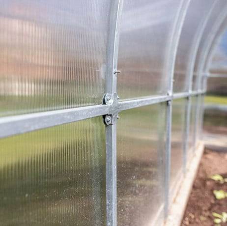 Serre KLASIKA TUBE 3 x 10 m (30 m²), 4 mm avec revêtement en polycarbonate - Image 5