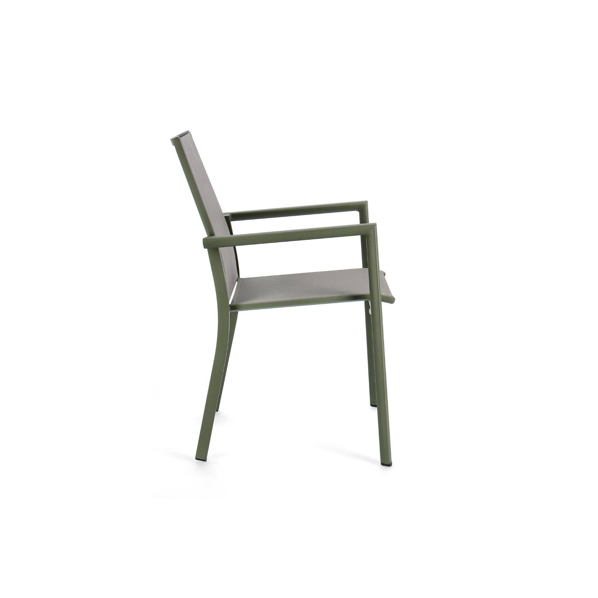 Autre - Chaises de jardin colorées en aluminium (lot de 4) - CASSIS - Image 5