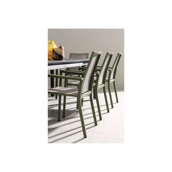 Autre - Chaises de jardin colorées en aluminium (lot de 4) - CASSIS - Image 2