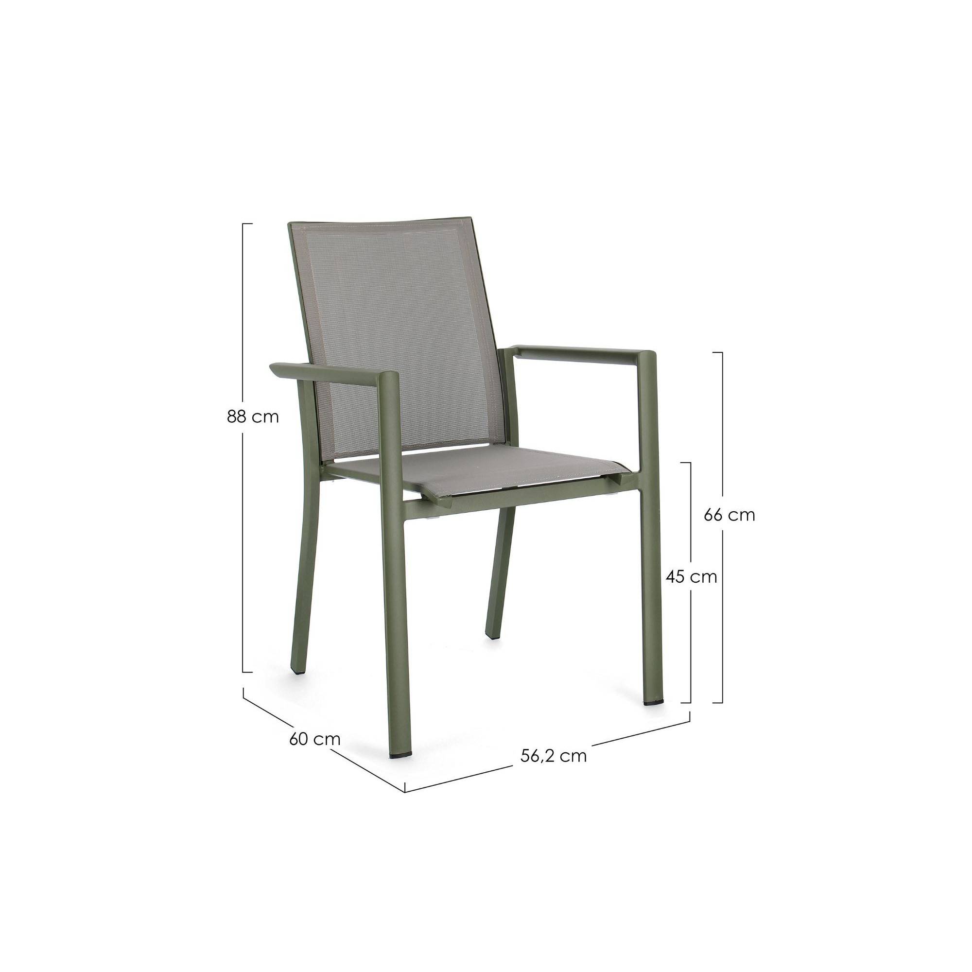 Autre - Chaises de jardin colorées en aluminium (lot de 4) - CASSIS - Image 10