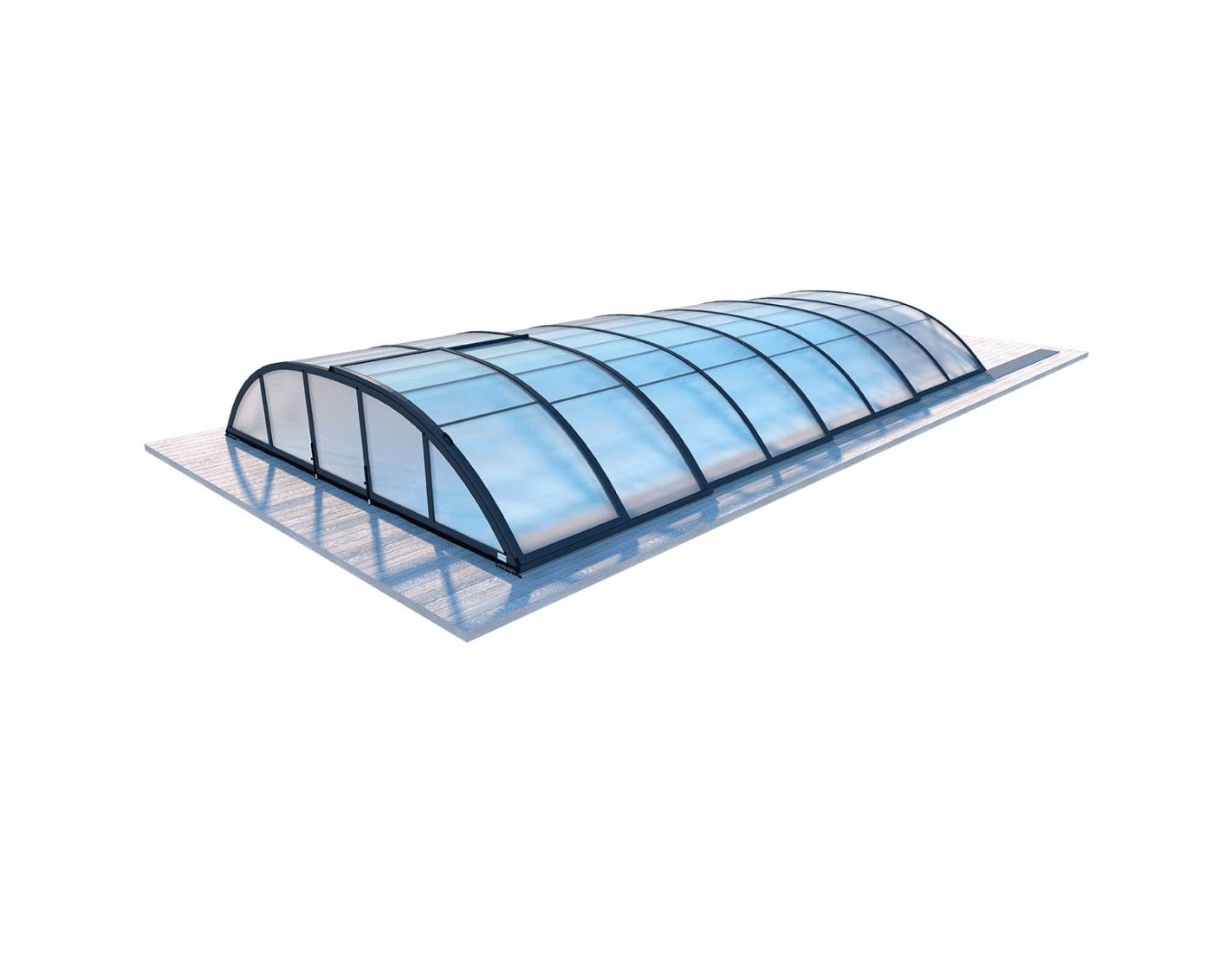 Altanka - Abri de piscine Horizon - 7.43x3.5 m - polycarbonate alvéolaire 8 mm - pour piscine BAS7308 - ECO308 - ALTANKA - Image 1