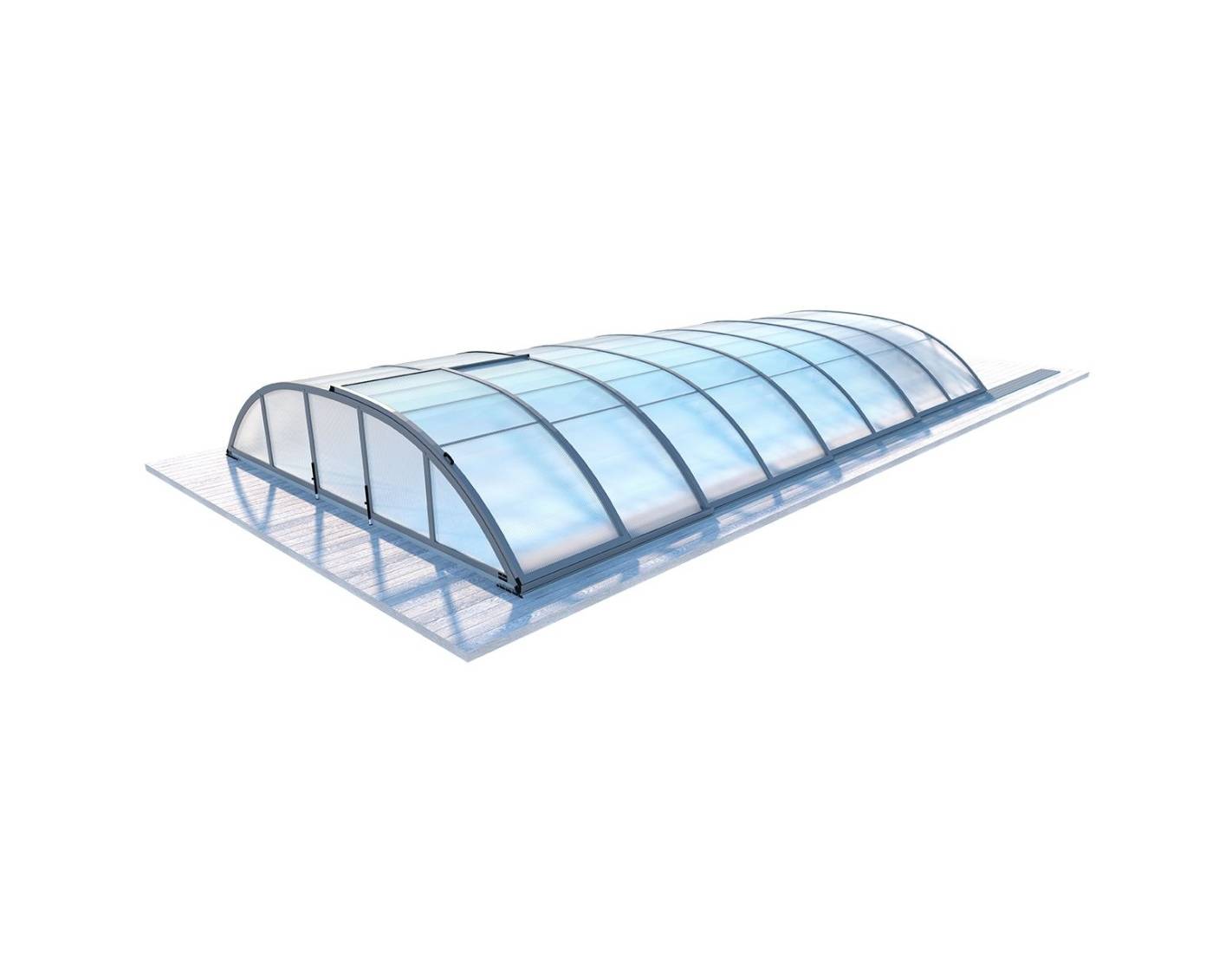 Altanka - Abri de piscine Horizon - 7.43x3.5 m - polycarbonate alvéolaire 8 mm - pour piscine BAS7308 - ECO308 - ALTANKA - Image 8