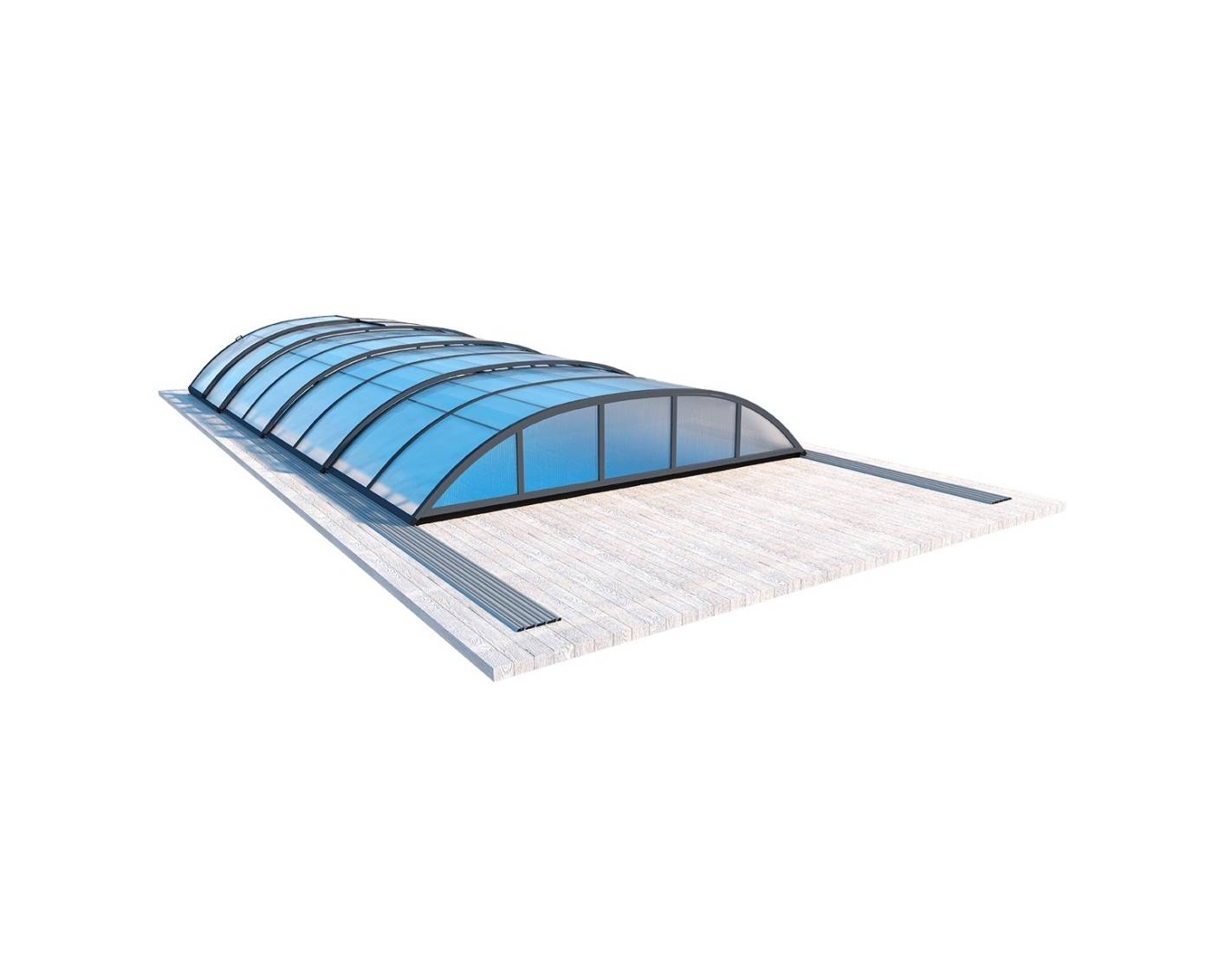 Altanka - Abri de piscine Horizon - 7.43x3.5 m - polycarbonate alvéolaire 8 mm - pour piscine BAS7308 - ECO308 - ALTANKA - Image 3