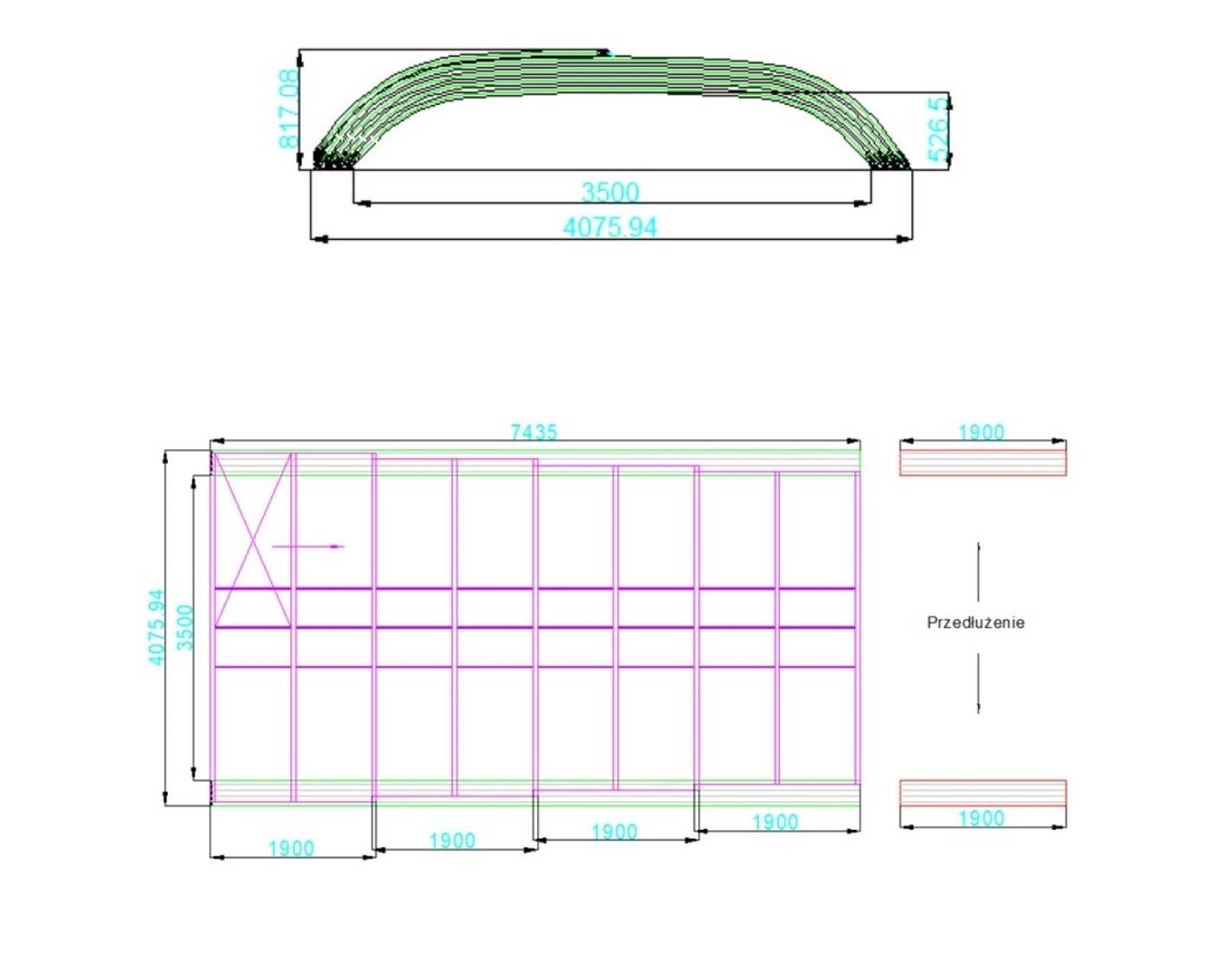 Altanka - Abri de piscine Horizon - 7.43x3.5 m - polycarbonate alvéolaire 8 mm - pour piscine BAS7308 - ECO308 - ALTANKA - Image 4
