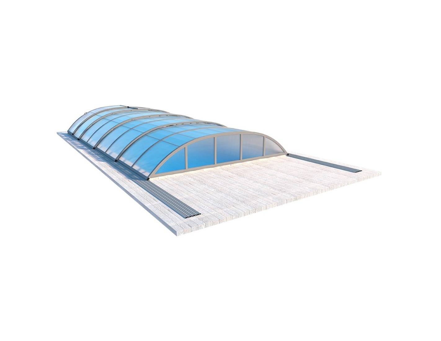 Altanka - Abri de piscine Horizon - 7.43x3.5 m - polycarbonate alvéolaire 8 mm - pour piscine BAS7308 - ECO308 - ALTANKA - Image 10