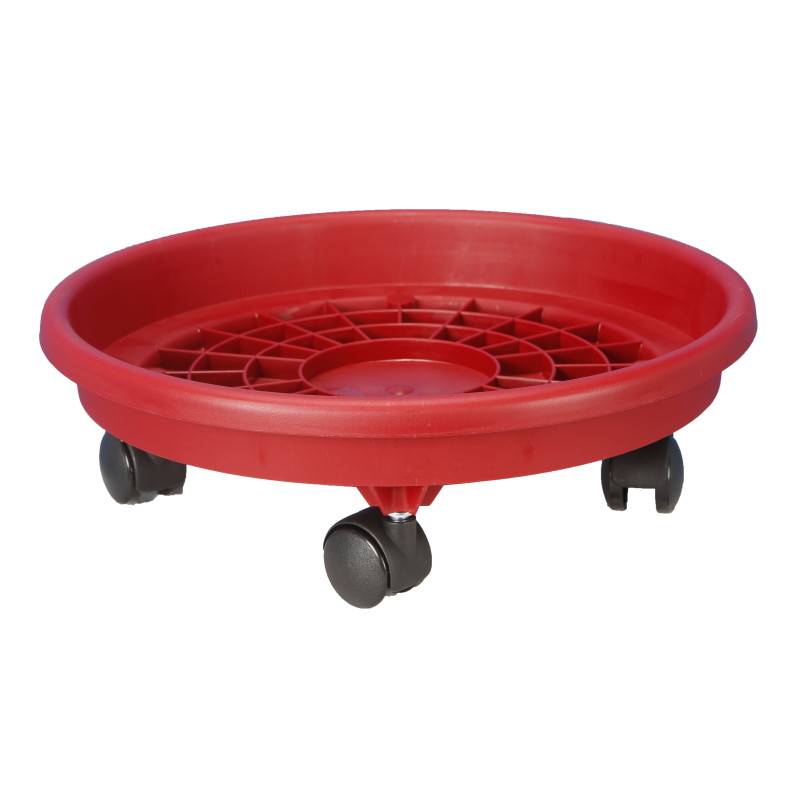 Riviera - Soucoupe à roulettes D39 - H10 cm - Rouge - Fabrication Française - Image 1