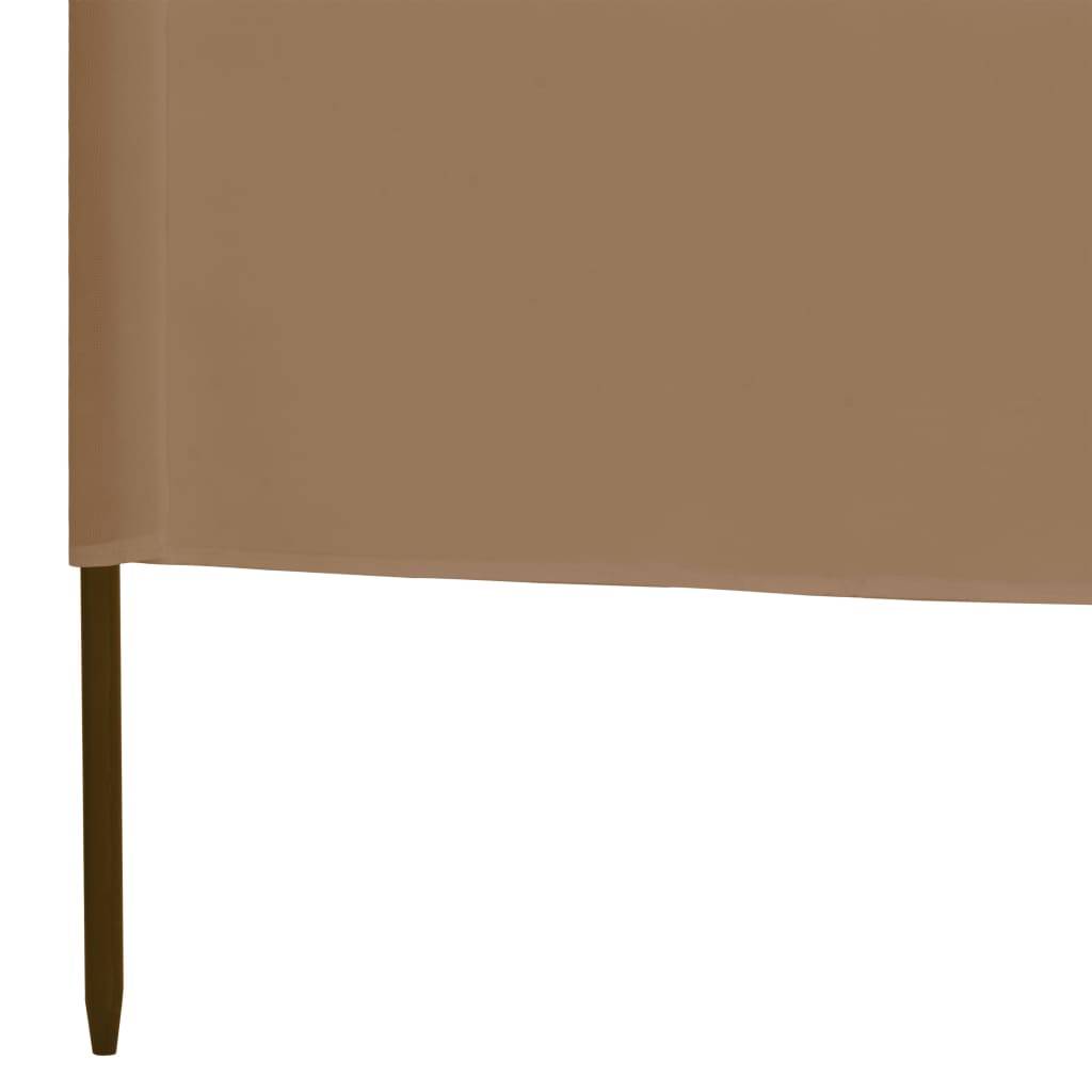 Helloshop26 - Brises-vue paravent 3 panneaux tissu 400 x 120 cm taupe - Image 5