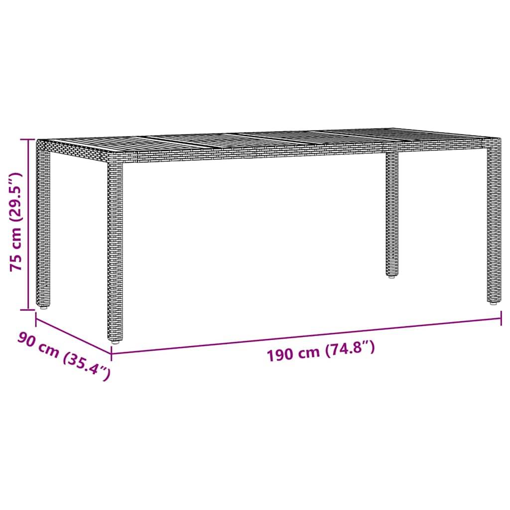 ComfortXL - Table et chaises de jardin 6 places en polyrotin pour repas en terrasse avec coussins Noir – ComfortXL Outdoor Living - Image 4