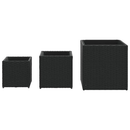Lot de 3 Jardiniere plastique Vylin Naturel 37 X 37 X 38 cm - P87211N - Image 5