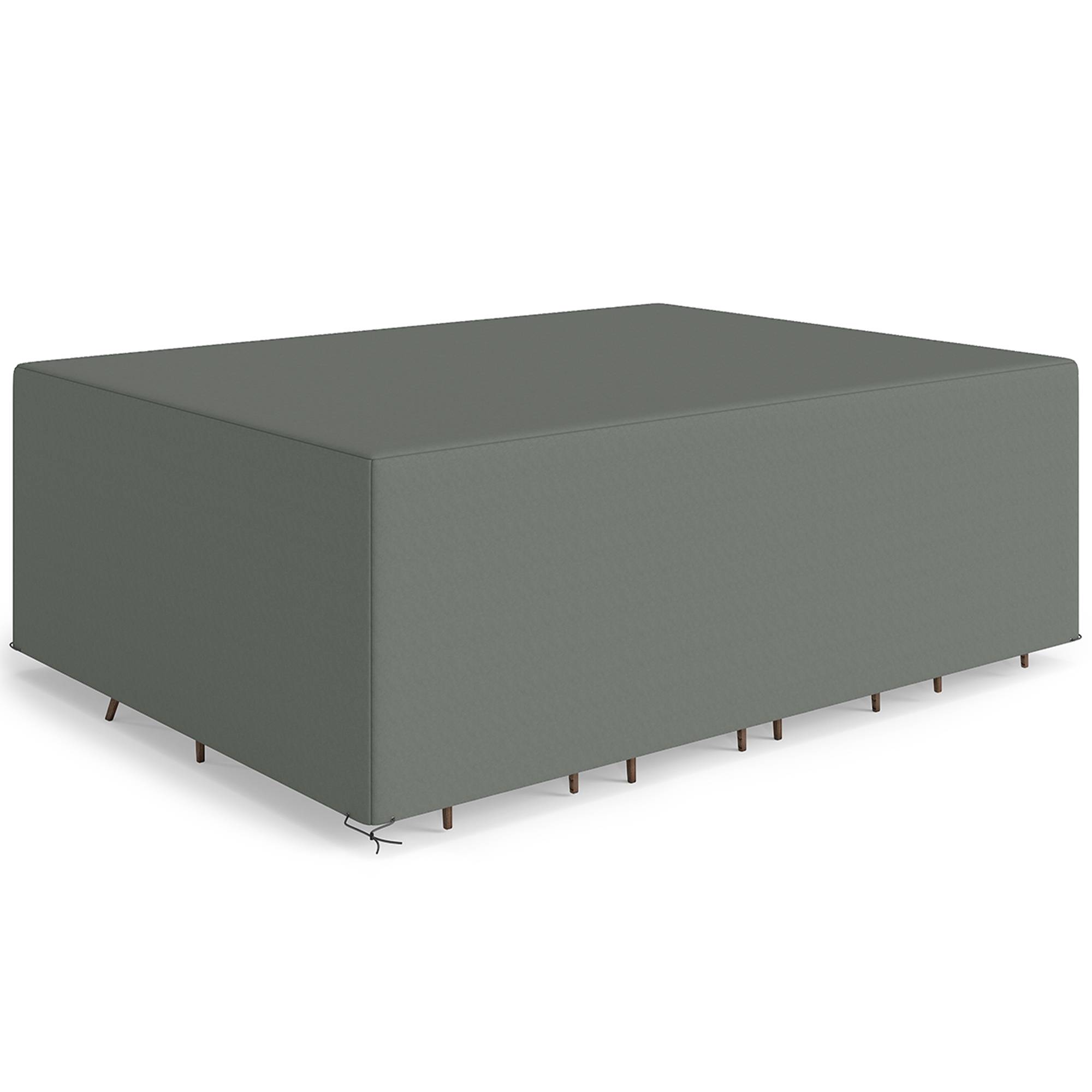 Housse de meubles de jardin, housse salon de jardin imperméables coupe-vent et anti-UV, 275 x 205 x 90 cm, gris - Image 1