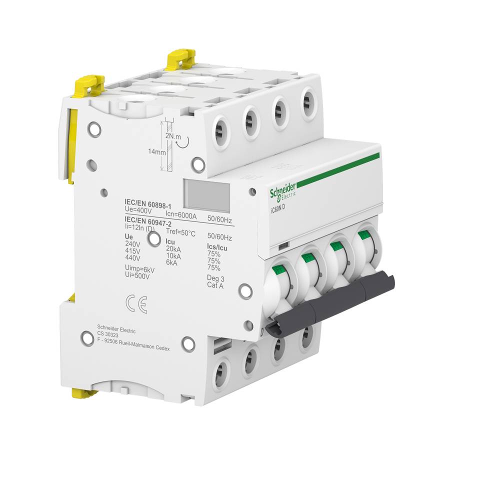 Schneider Electric - Disjoncteur ACTI9 IC60N 4P courbe D 40A - SCHNEIDER ELECTRIC - A9F75440 - Image 3