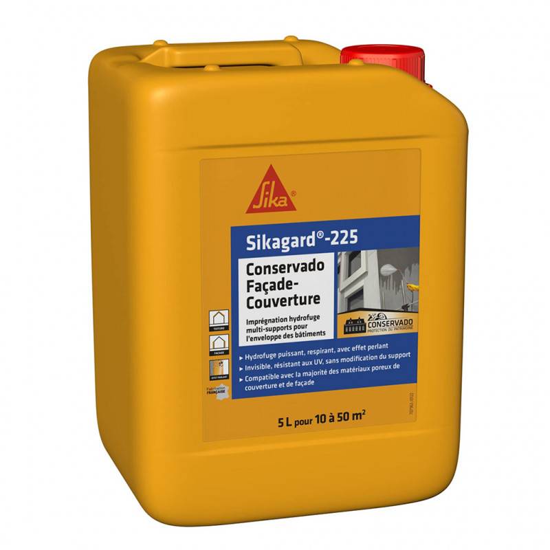 Imprégnation hydrofuge Sikagard-225 Conservado Façade-Couverture 5L SIKA - Image 1