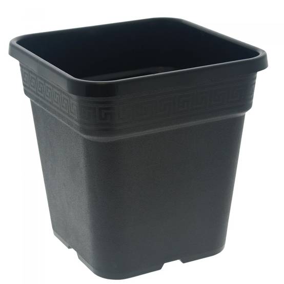 Pot carré noir 30 litres - 36.5 x 36.5 x 37cm - Image 1