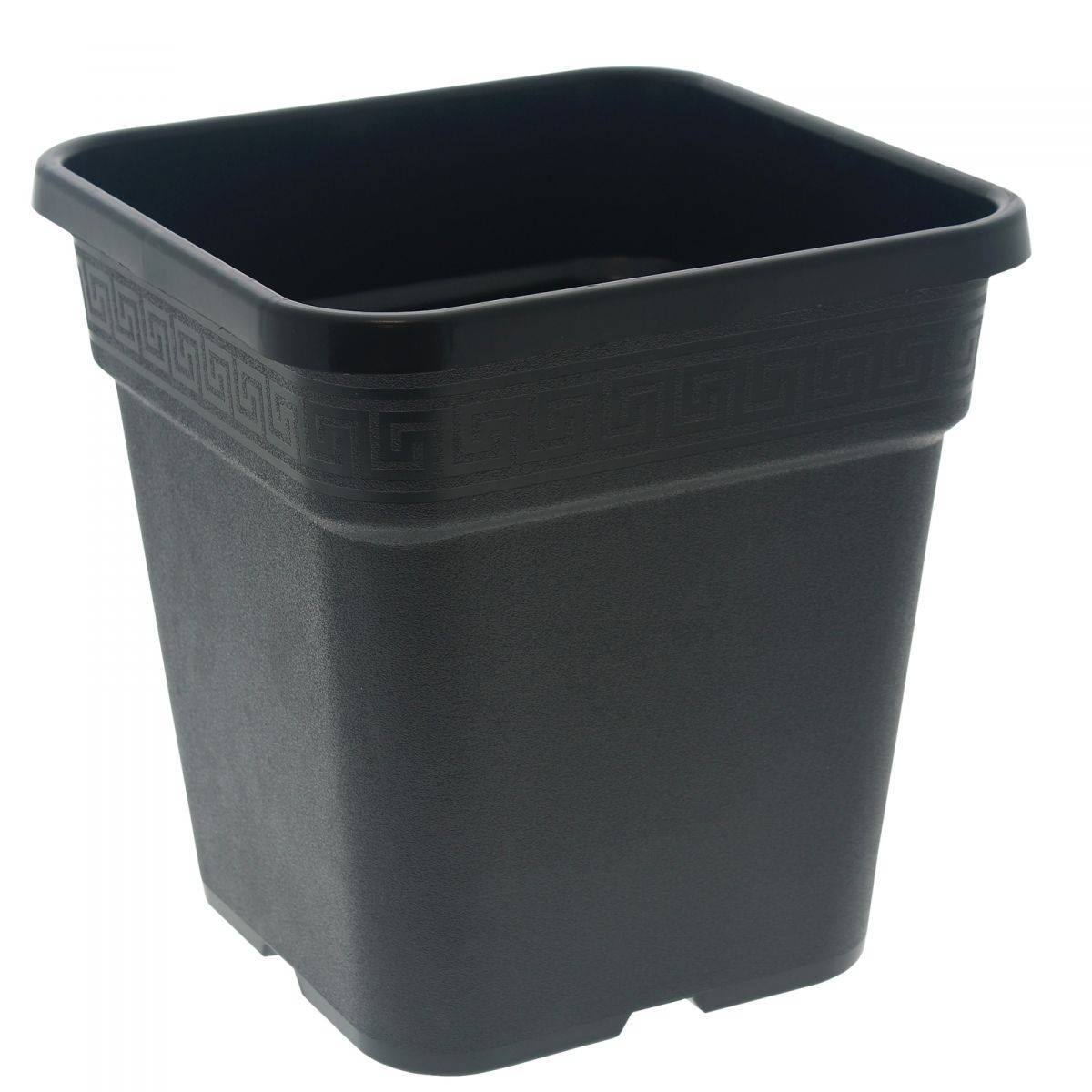 Pot carré noir 30 litres - 36.5 x 36.5 x 37cm
