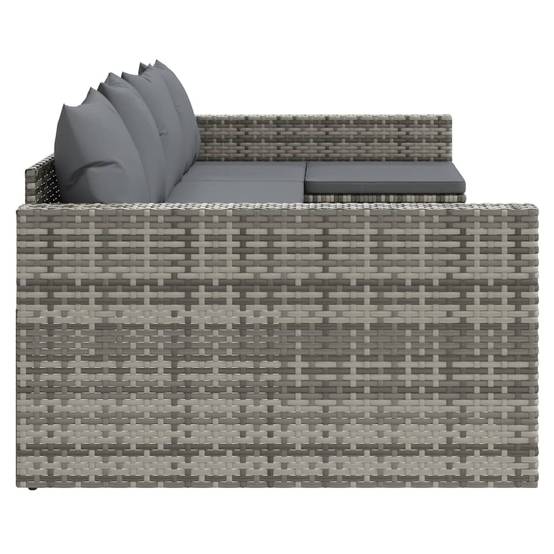 Vidaxl - Salon de jardin 2 pcs avec coussins Gris Résine tressée vidaXL 362344 - Image 6