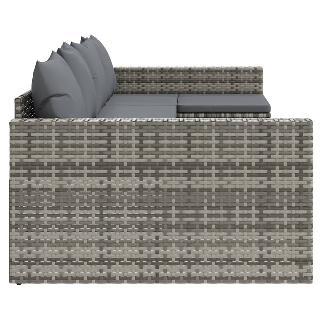 Vidaxl - Salon de jardin 2 pcs avec coussins Gris Résine tressée vidaXL 362344 - Image 6