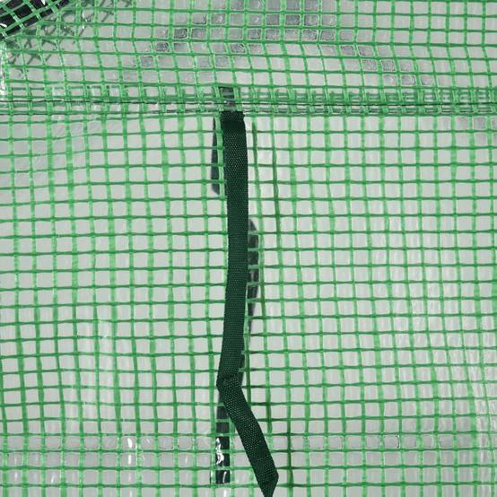 Serre de jardin étagères acier bâche PE balcon croissance plantes 143x138x190cm vert - ComfortXL Outdoor Living - Image 10