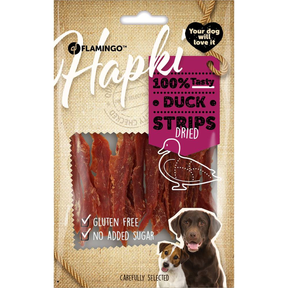 Friandises Hapki Lanières Canard 85 g pour chien - Image 1