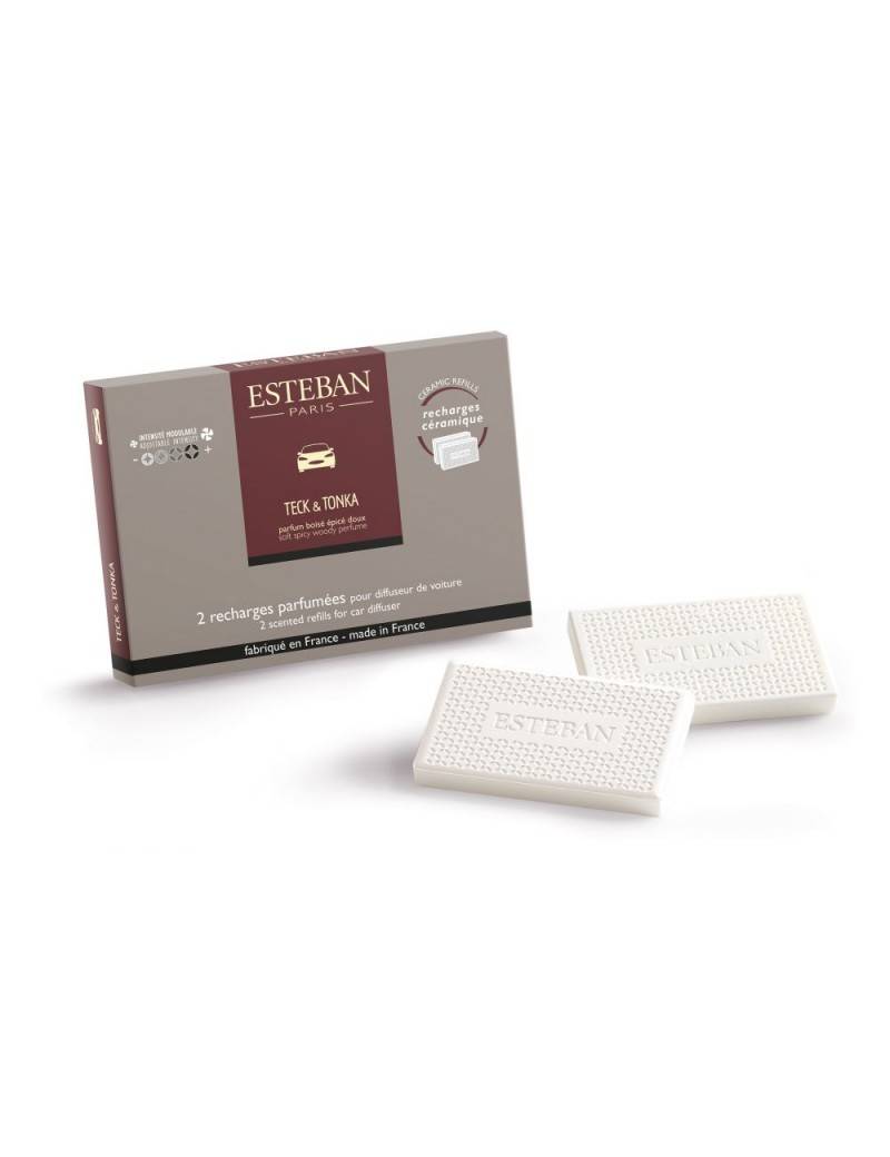 Esteban - Recharge diffuseur voiture teck & tonk