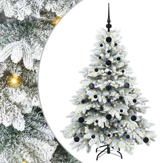 Maison Chic - Sapin de Noël | Arbre de Noël artificiel avec 150 LED Blanc 120 cm PE et PVC Maison Chic - Image 1